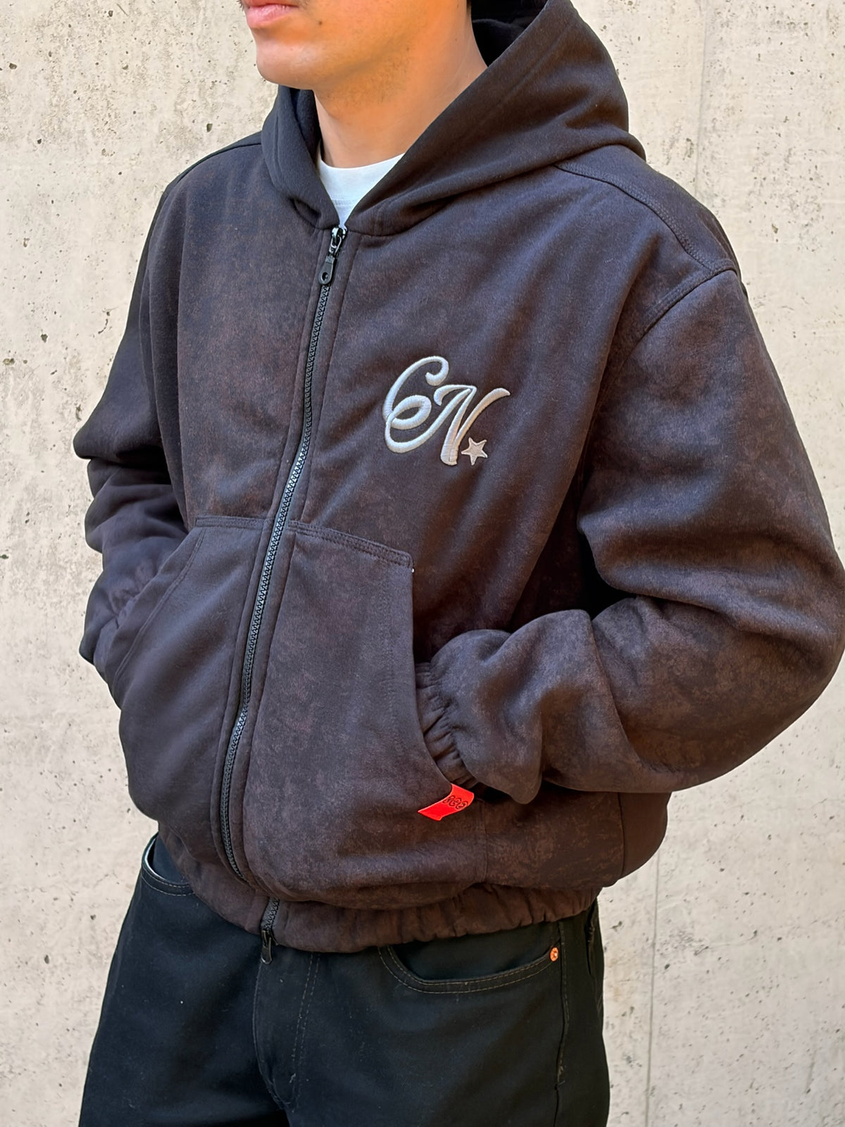 Hoodie Double Zipper