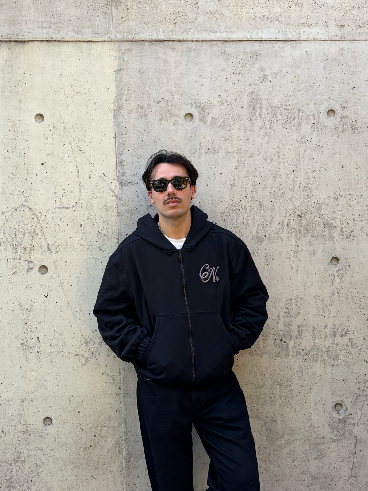 Hoodie Double Zipper