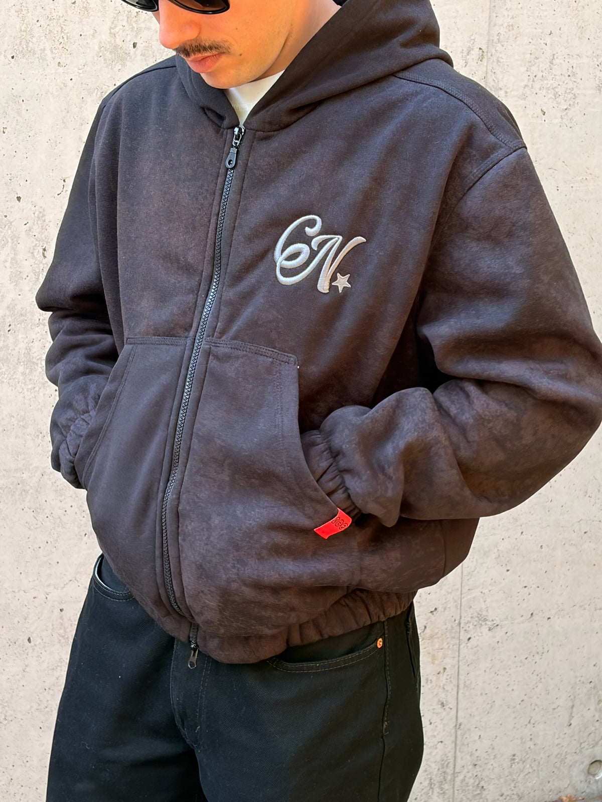 Hoodie Double Zipper